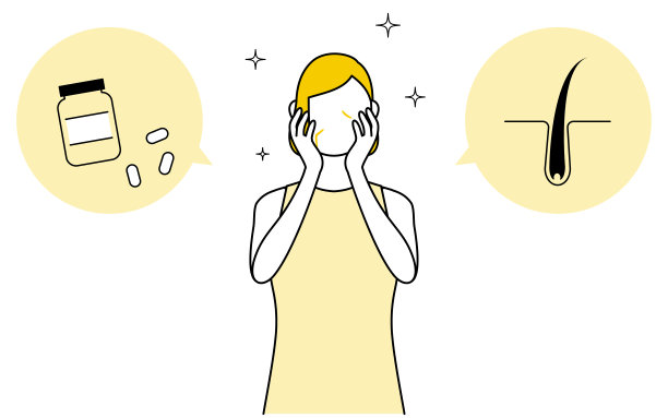 AGA和女性头发稀疏治疗，口服药物和头发移植图片下载