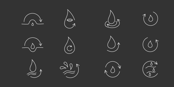 水分和营养图标振兴和图片下载