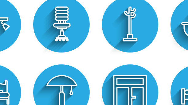 设线大床、台灯、扶手椅窗内图片下载