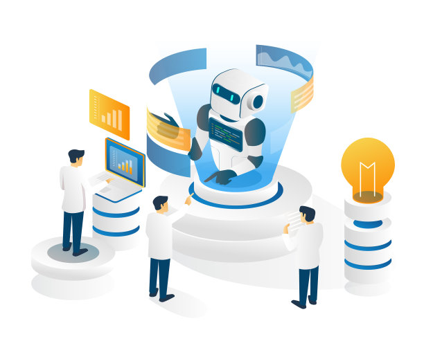 团队正在制造一个智能机器人图片下载