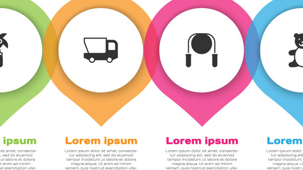 设置风车玩具，玩具卡车，跳绳和泰迪熊图片下载