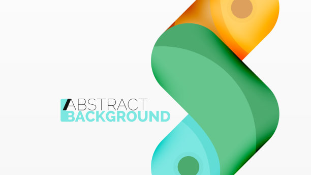 创意几何壁纸圆形箭头形状图片下载