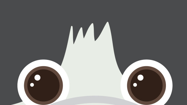 可爱的猫头在平面风格图片下载