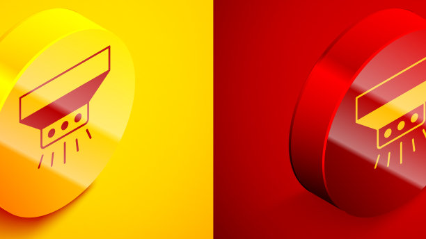 消防喷水灭火系统图标隔离图片下载