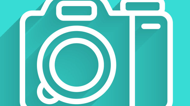 相机图标用白线隔开图片下载