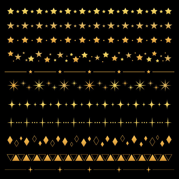 金色框架和装饰材料图片下载