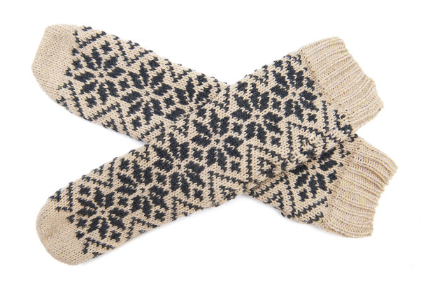 一双膝袜孤立在白色背景图片下载