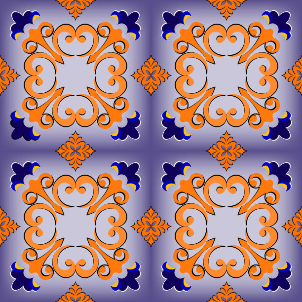 阿拉伯风格的无缝图案多色图片下载