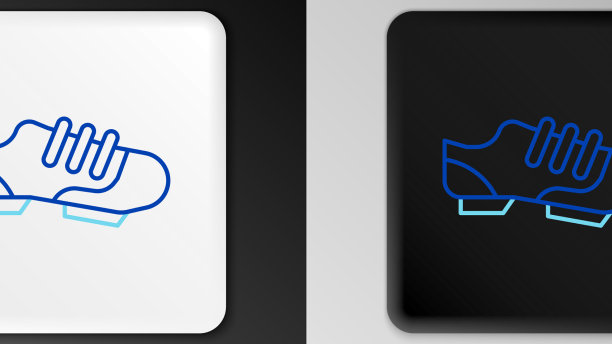 线铁人三项自行车鞋图标孤立在灰色图片下载