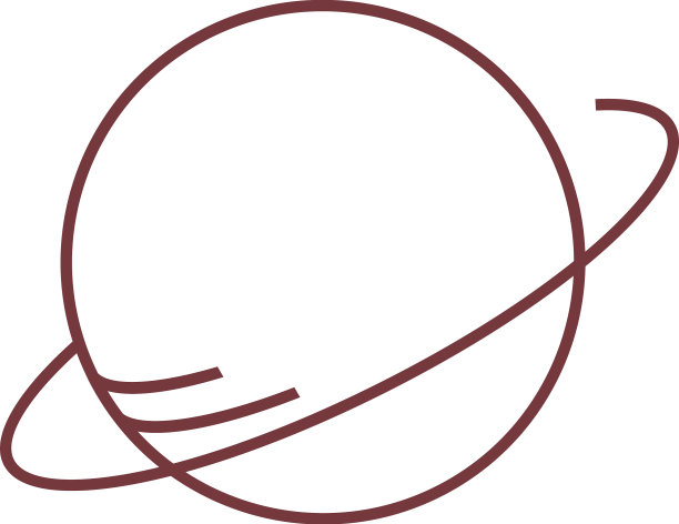 行星图标标志设计模板图片下载