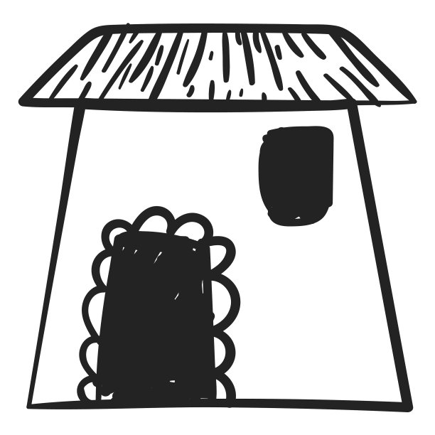 房子涂鸦图标高质量图片下载