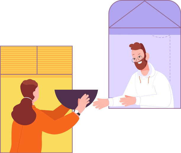 人们在窗框里分享食物图片下载