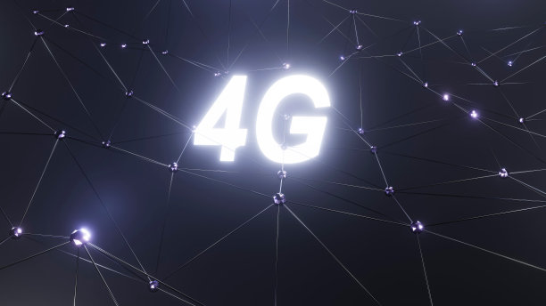 3d渲染4g高速连接互联网后台。社会网络连接图片下载