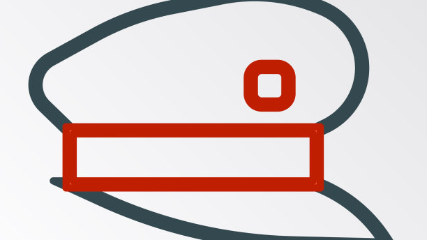 线列车司机帽子图标孤立在白色图片下载