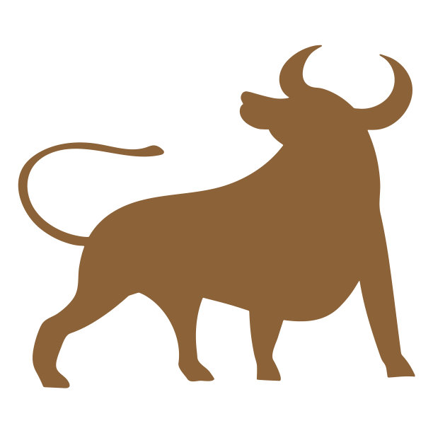 牛动物廓形高品质图片下载