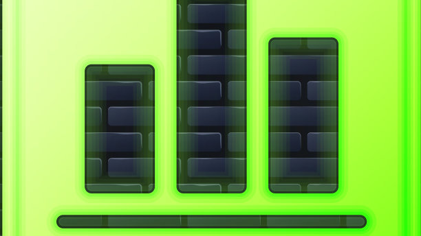 发光的霓虹灯饼图信息图表图标隔离图片下载