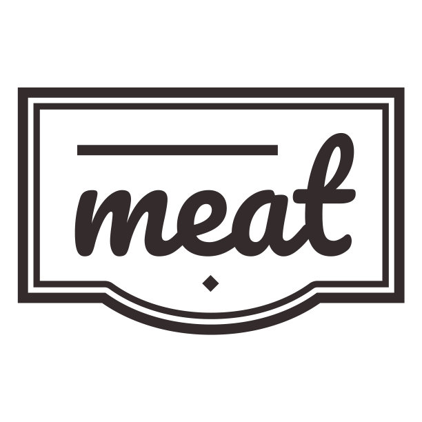 肉文字刻字标签笔画质量高图片下载