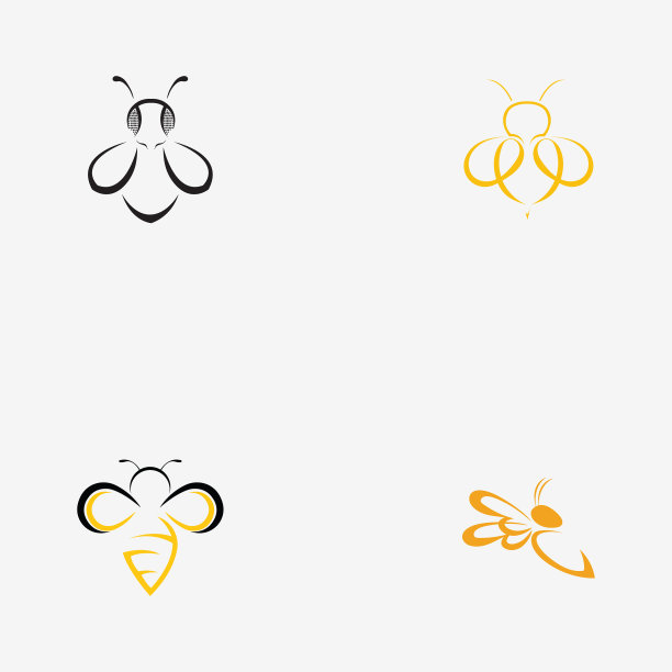 自然蜂蜜标志图标设计图片下载