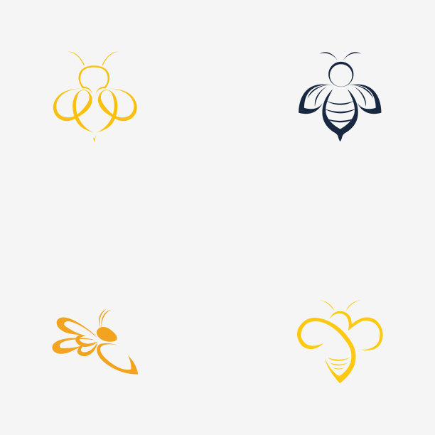 自然蜂蜜标志图标设计图片下载