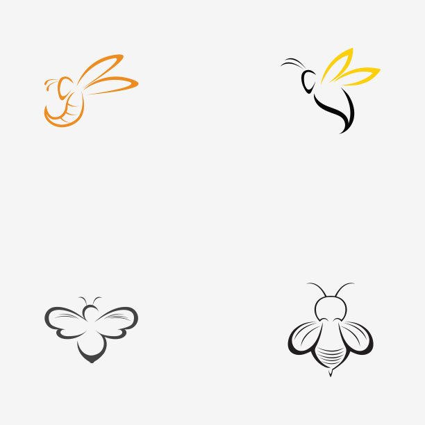 自然蜂蜜标志图标设计图片下载