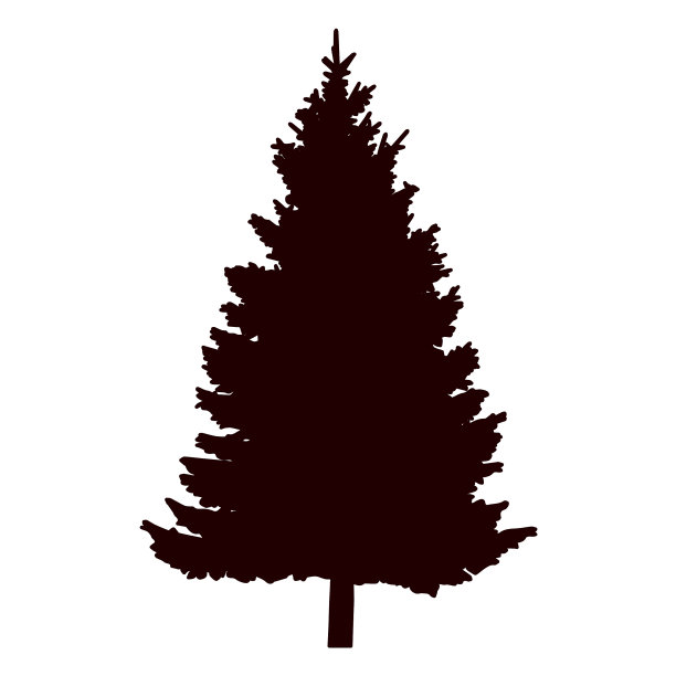 松树剪影高品质松树图片下载