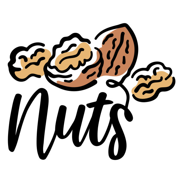 坚果刻字徽章品质高图片下载