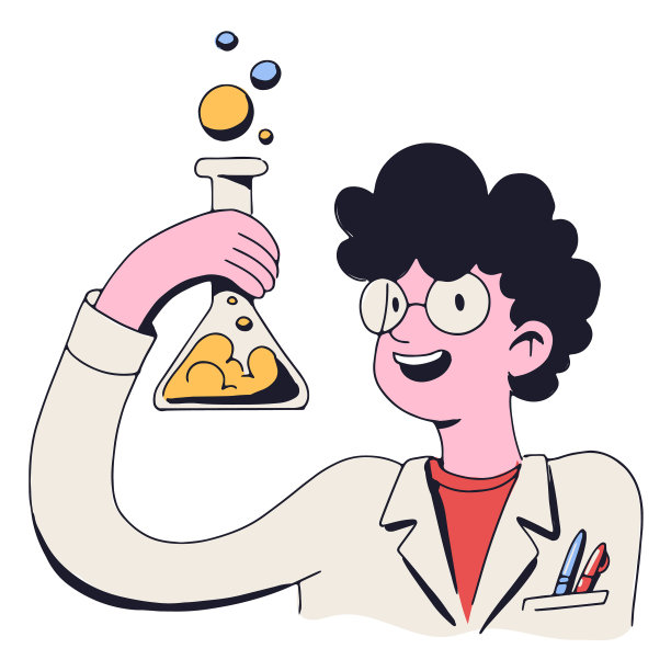 科学家男孩卡通高质量图片下载