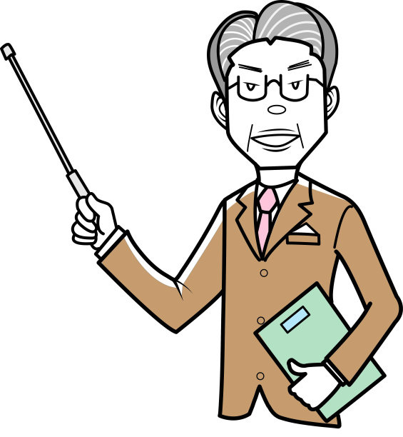 高年级学生正在用教鞭讲解图片下载