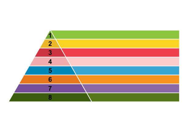 金字塔信息图表布局信息现代图片下载
