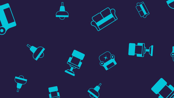 将扶手椅、吊灯、沙发和办公室置于图片下载