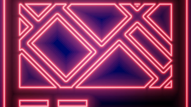 发光的霓虹灯GPS设备与地图图标隔离上图片下载