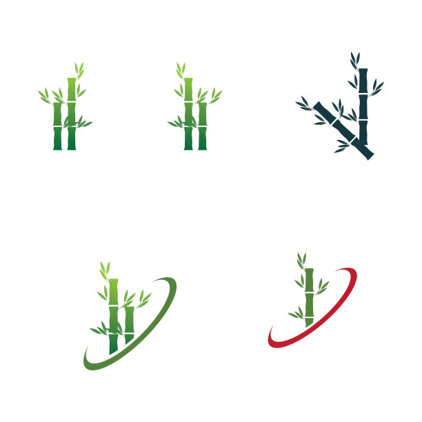 竹制logo模板图标图片下载