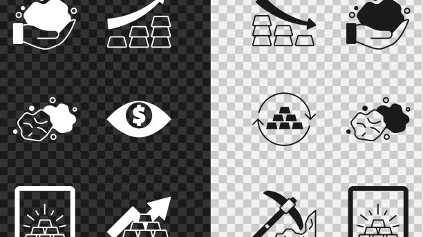 用金条和金块镶嵌落箭图片下载