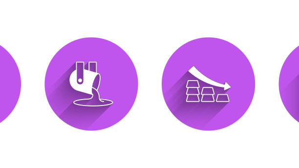 设置金条熔化的黄金正在倾倒图片下载