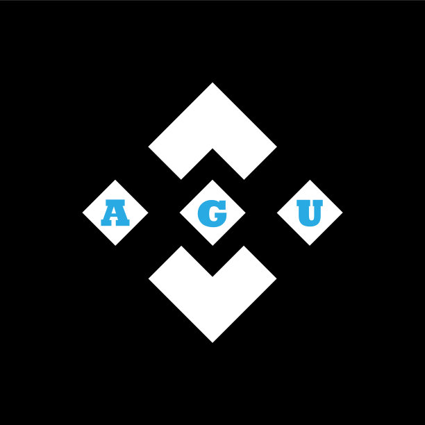 阿古字母logo抽象创意设计阿古图片下载