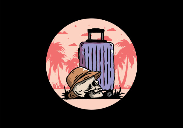 头颅下戴着一顶旅行帽图片下载