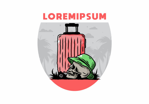 头颅下戴着一顶旅行帽图片下载