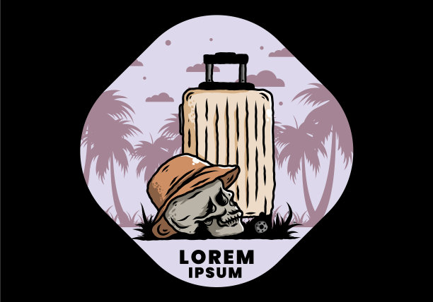 头颅下戴着一顶旅行帽图片下载