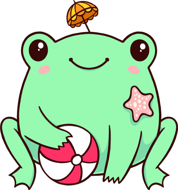 可爱的夏天青蛙图片下载