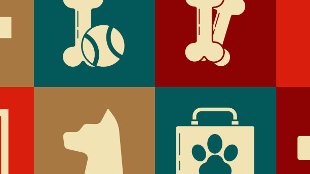 网上设立爪印兽医诊所标志图片下载