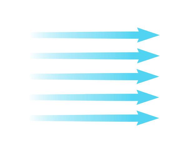 气流蓝色箭头表示气流方向图片下载