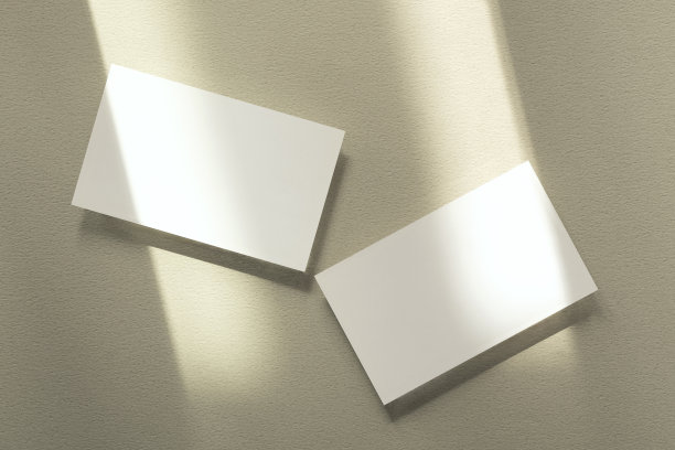 光，阴影和名片模型图片下载