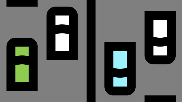 高速公路道路颜色图标图片下载