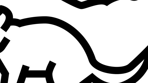 塔斯马尼亚动物线图标图片下载