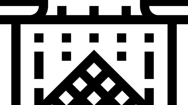 法国卢浮宫博物馆线标志图片下载