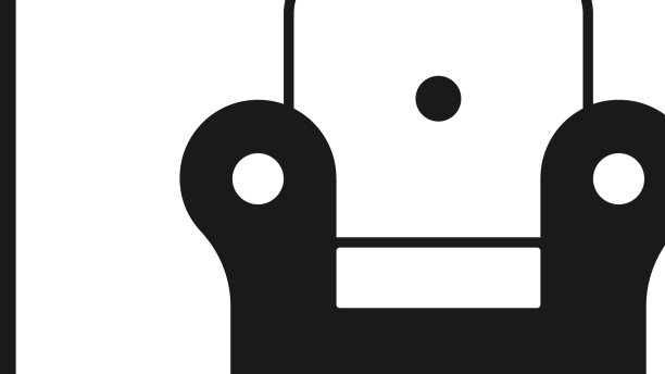 黑色扶手椅图标孤立在白色背景图片下载