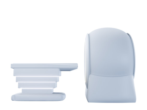 MRI扫描仪-医院磁共振成像扫描设备三维渲染。图片下载