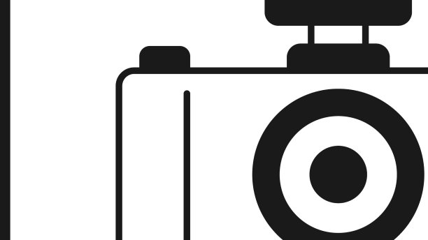 黑色相机图标孤立在白色图片下载