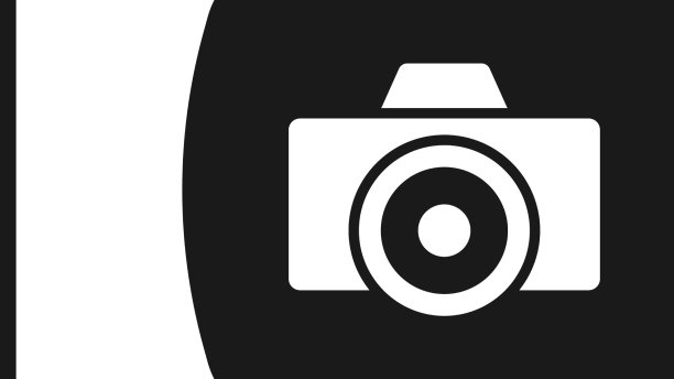 黑色相机图标孤立在白色图片下载
