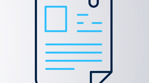 行简历图标孤立的白色背景简历图片下载